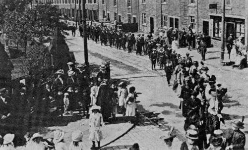 Walking Day with Canon Downham (About 1910)